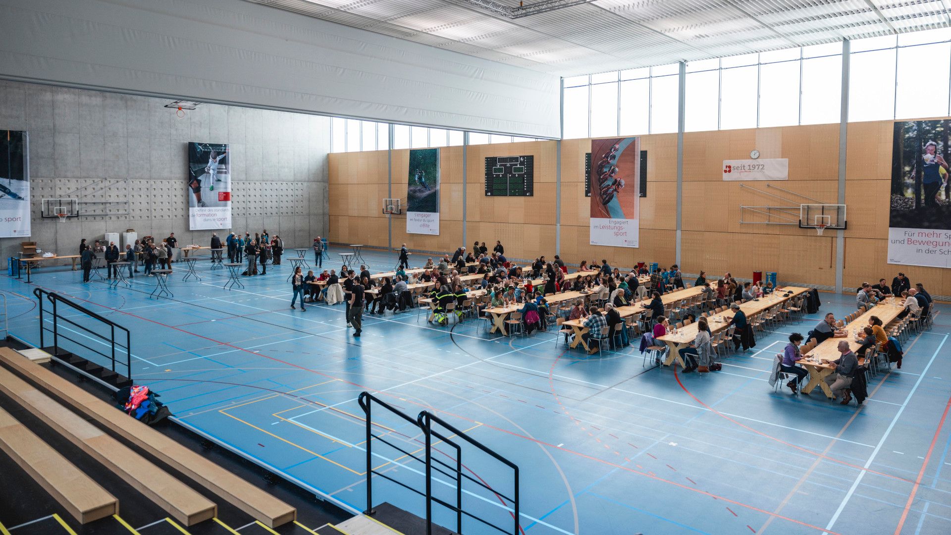 Einweihung und Tag der offenen Tür im Neubau Gebäude Lärchenplatz der EHSM und Ausbildungshalle am BASPO in Magglingen