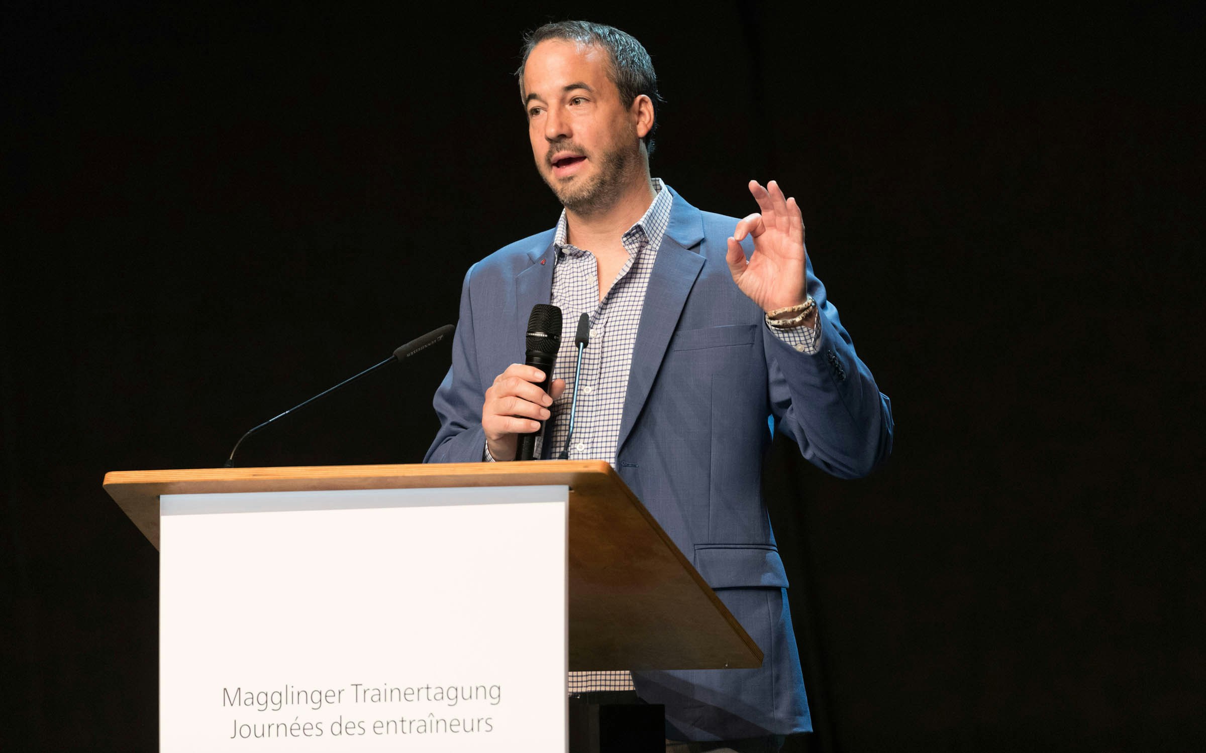 Trainerherbsttagung Magglingen 2017: Philipp Schütz, Mitarbeiter Trainerbildung Schweiz.

Foto: BASPO / Daniel Käsermann