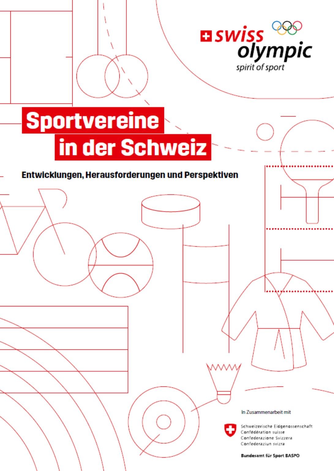 Studie Sportvereine in der Schweiz 2023, Titelblatt, Publikation