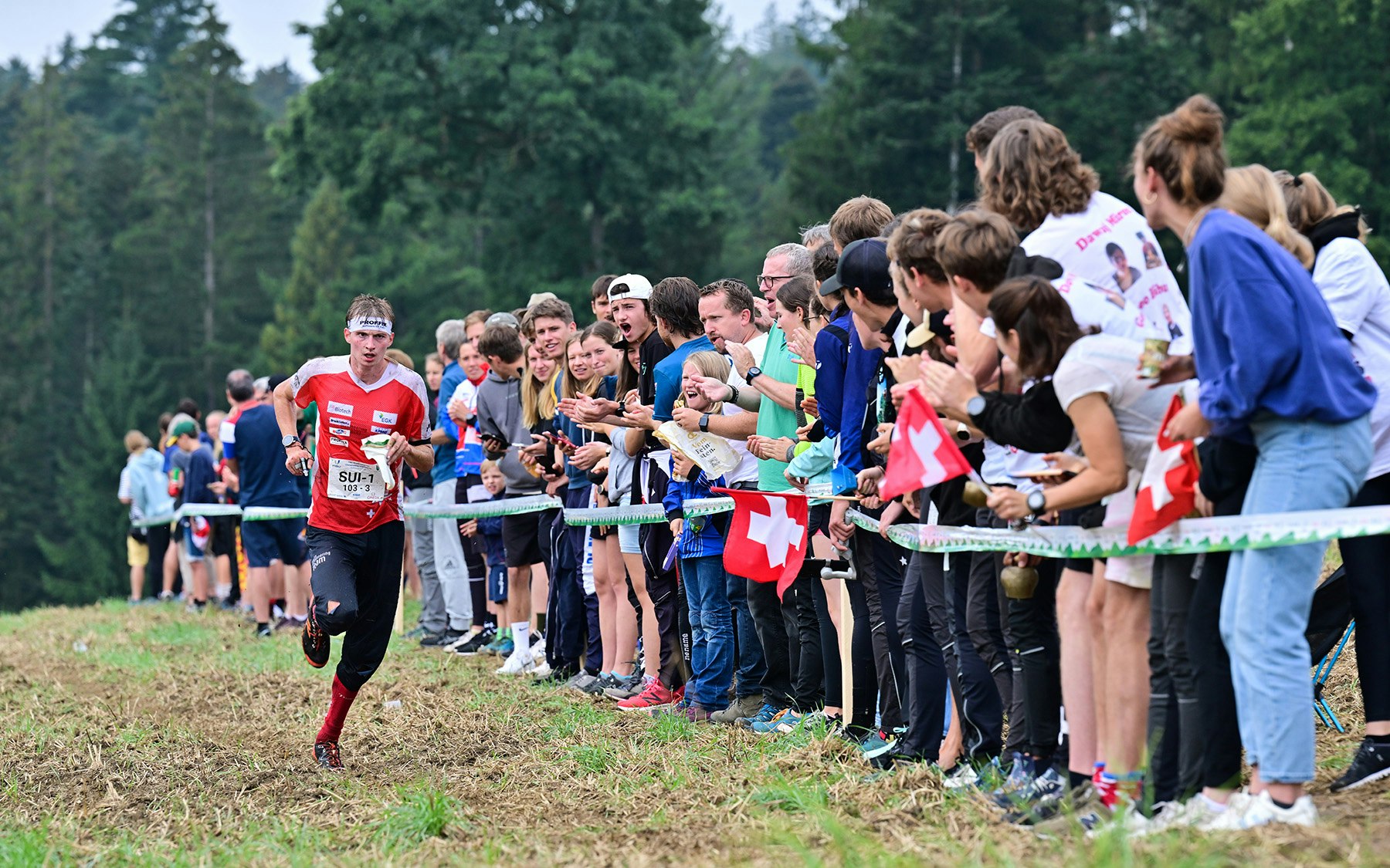 GONDISWIL, 21AUG22 - Impression of the FISU World University Championship Orienteering Relay race taking place in Gondiswil/Switzerland 21 August 2022. <br><br> WUCORIENTEERING2022/Rolf Gemperle<br><br>