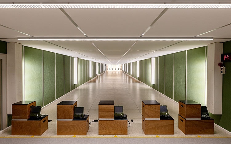 50-m-Schiessanlage Zeughaus Biel Foto: BASPO / Ueli Känzig