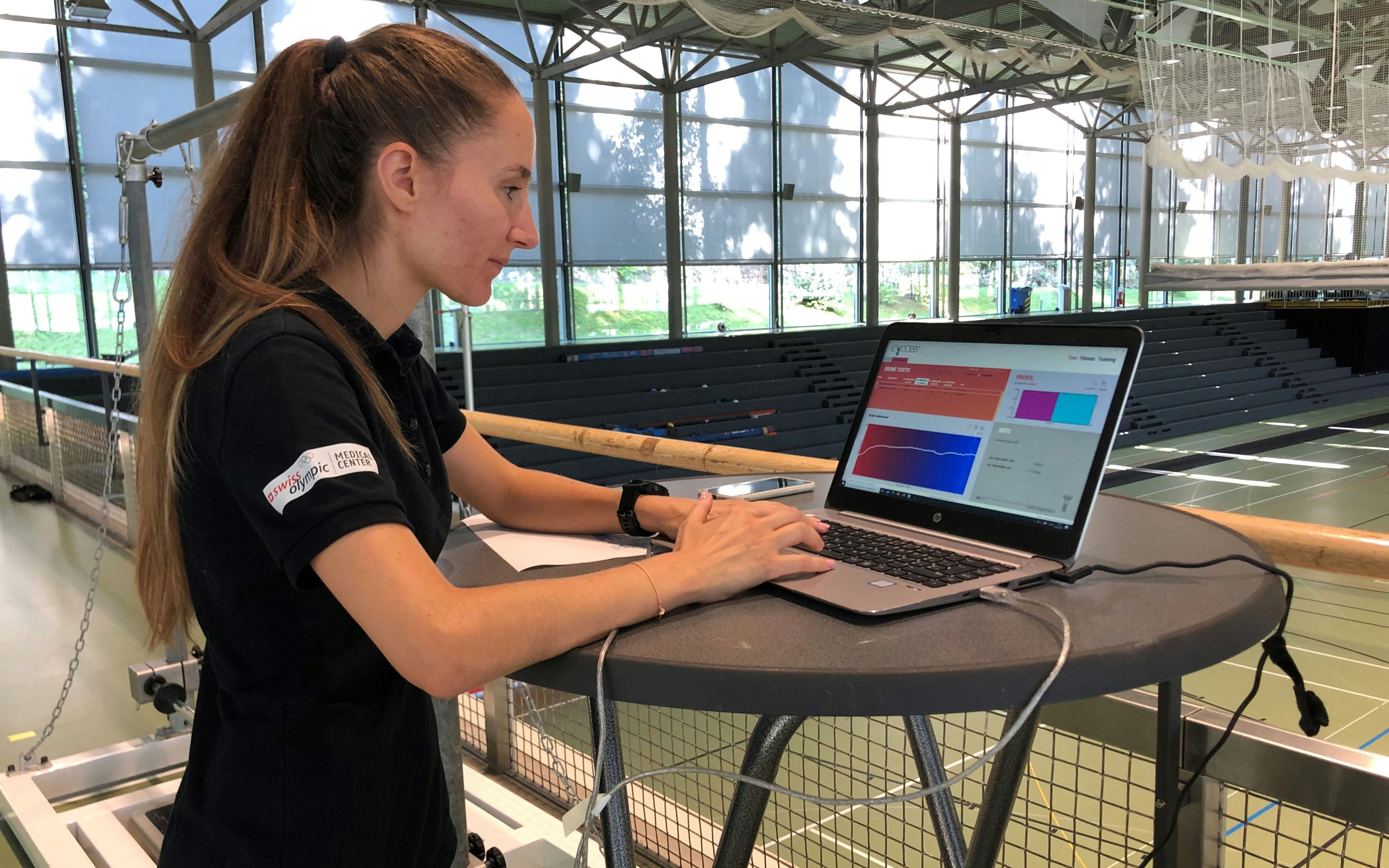 Leistungstest im Rahmen des Projektes BOPAZ in Magglingen