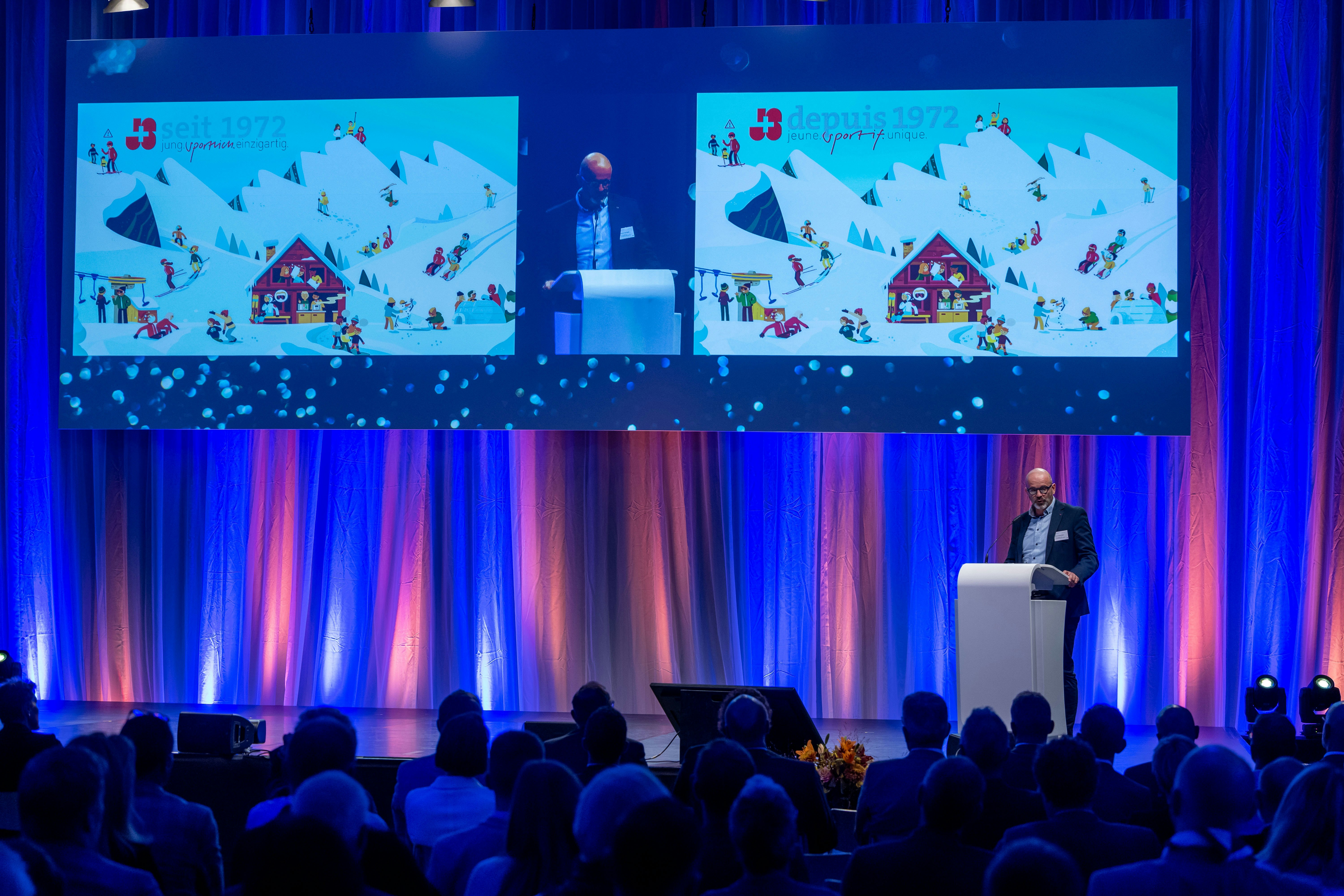 Pierre-André Wber, Chef JES, reflektiert über 50 Jahre Jugend+Sport 
Foto: BASPO / Ueli Känzig