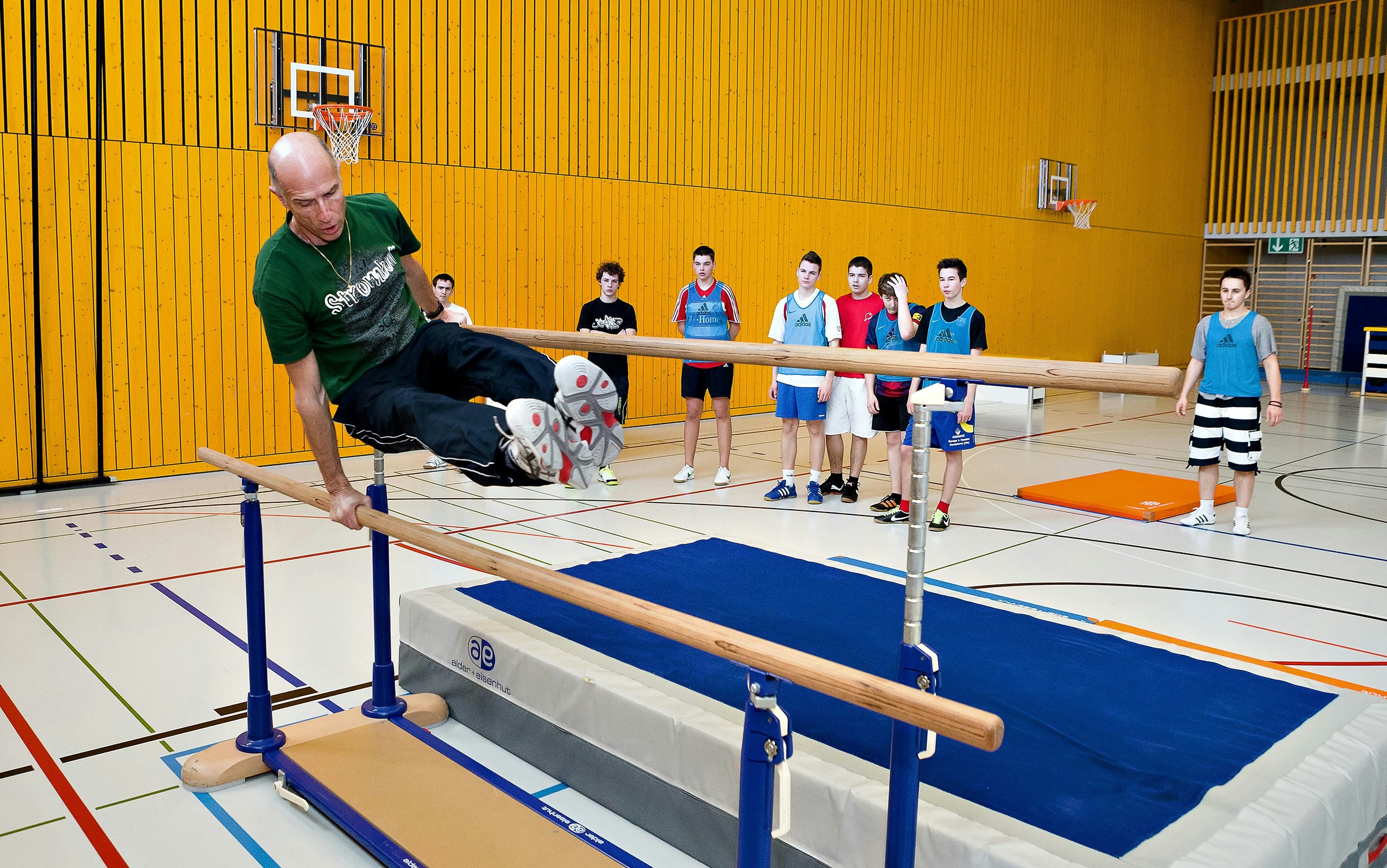 Jugendliche, Rahmenlehrplan, Freude, Parkour Foto: BASPO / Ueli Känzig